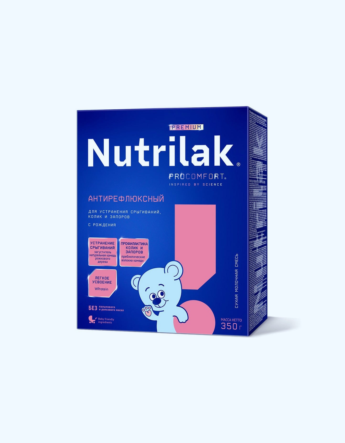 Nutrilak Premium Antireflux, quruq sut formulasi, tug'ilgandan, 350 g