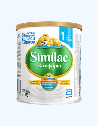 Similac Comfort 1 Смесь сухая, молочная, 0-6 мес., 375 г