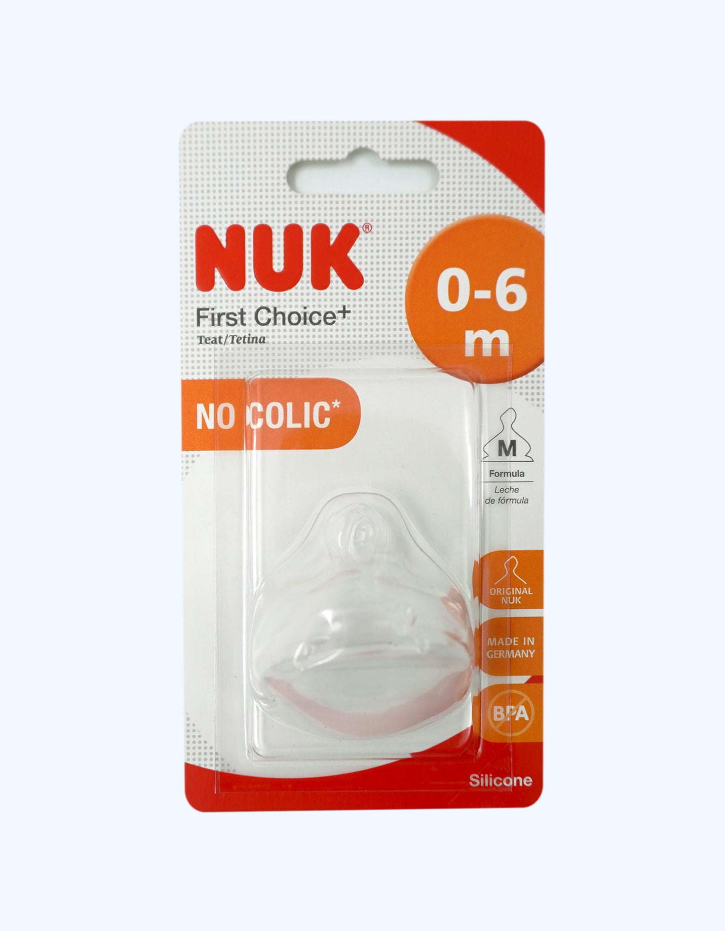 Nuk First Choice+ Emzik, 0-6 oy, silikon