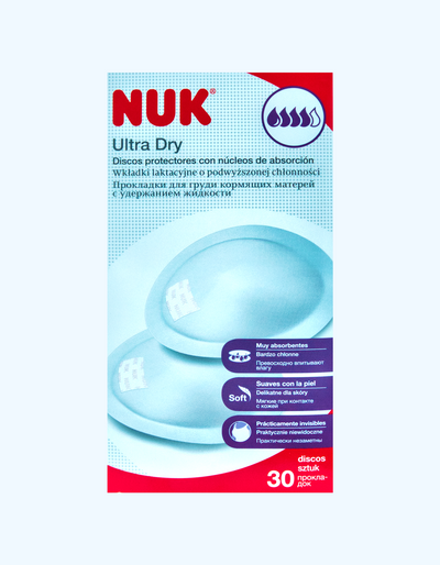 Nuk Прокладки для груди Ultra Dry 4 капли, 30 шт