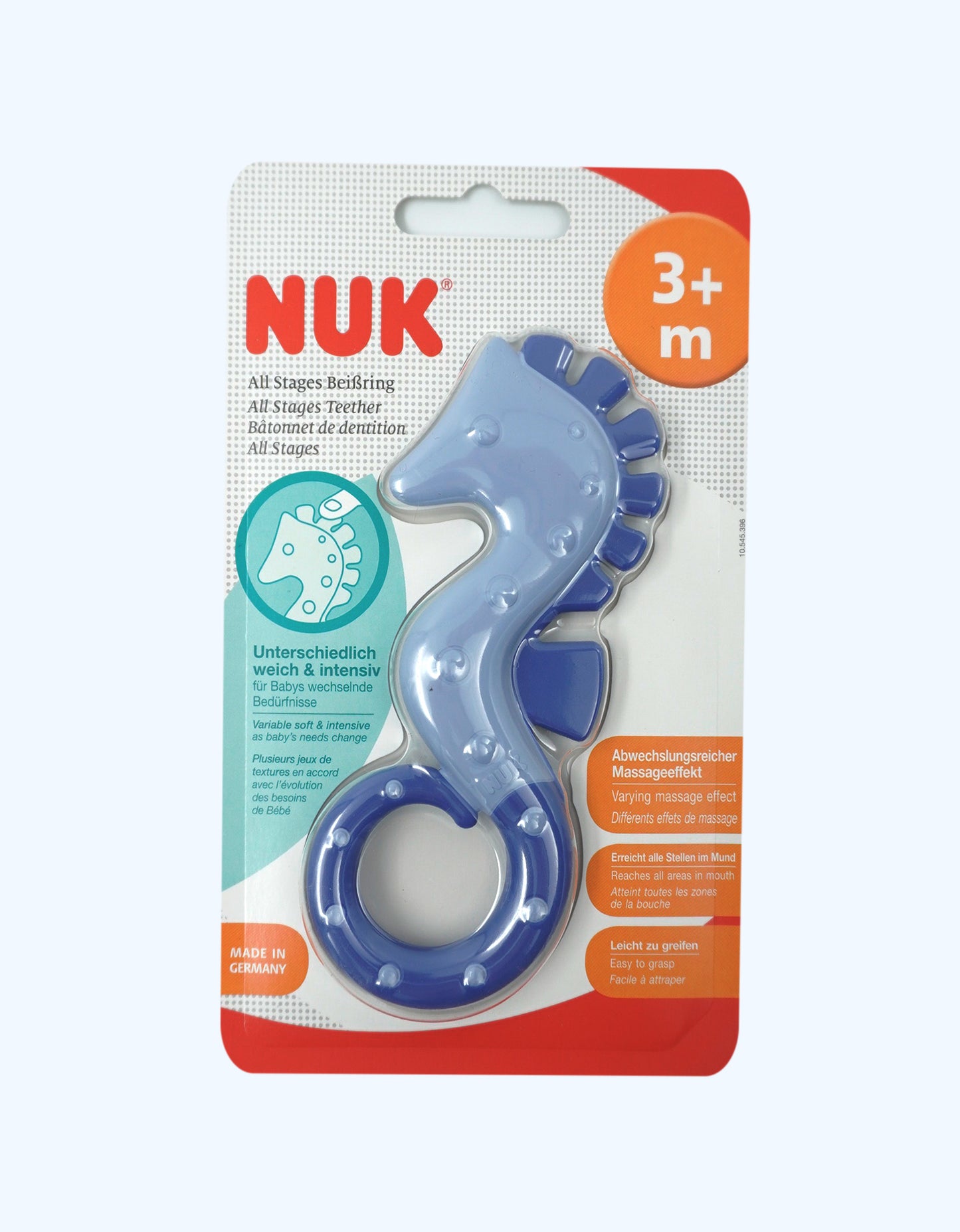 Tish go'shti uchun Nuk Teether Seahorse sovutish, 3+ oy.