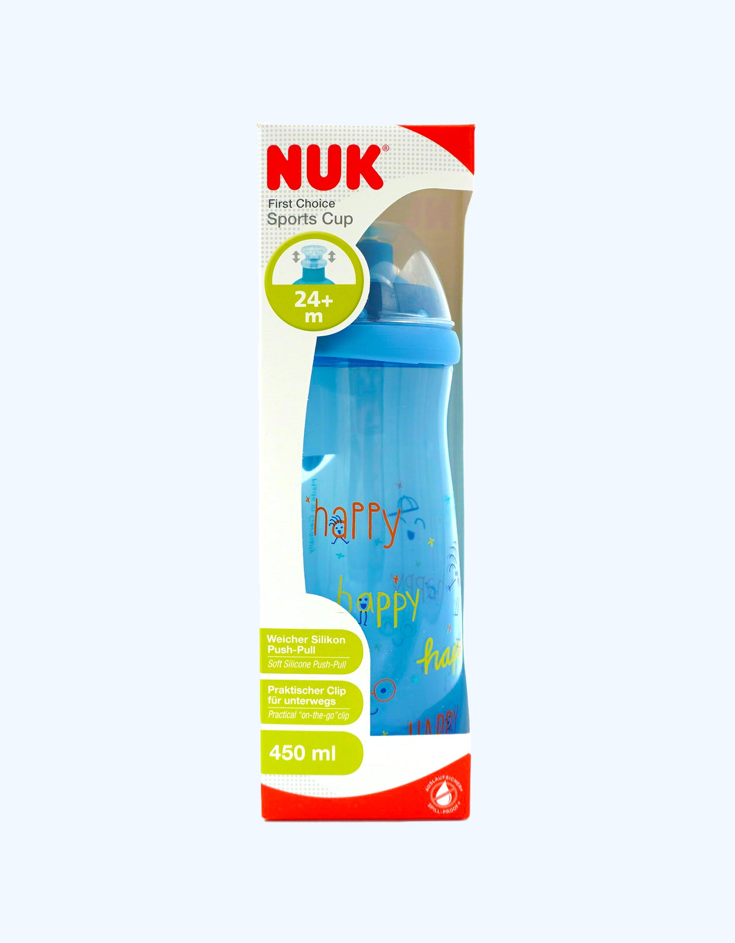 Nuk Поильник Sports с насадкой push pull, 24+ мес, 450 мл