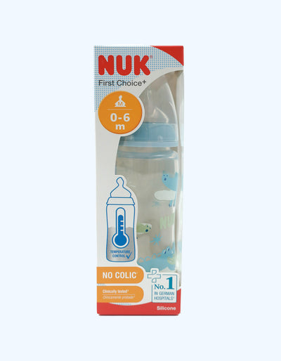 Nuk Бутылка FC+ Temp с силиконовой соской, крокодил, 300 мл