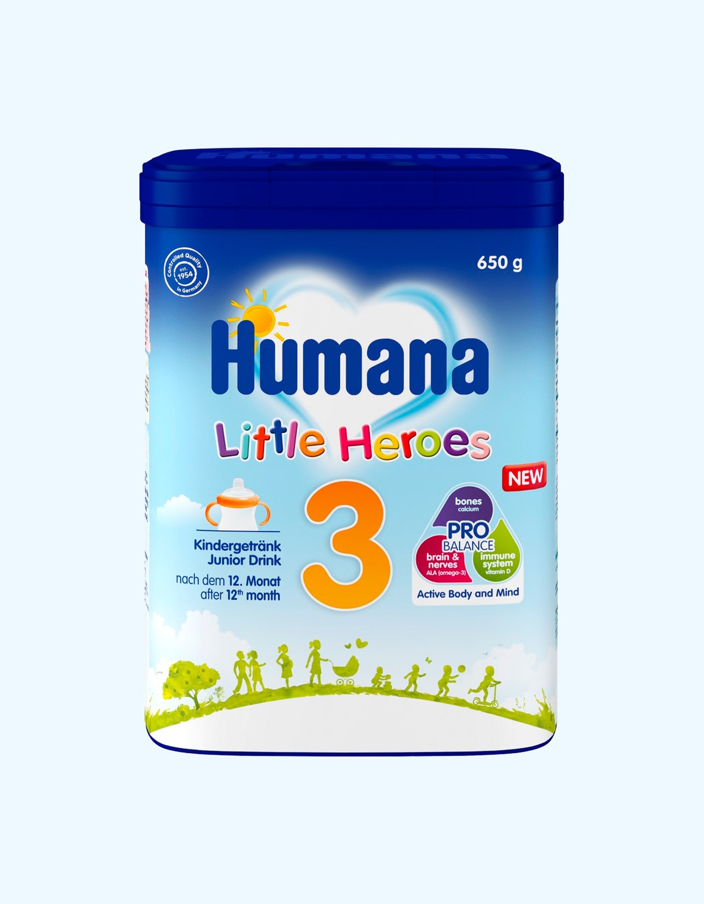 Humana 3 Little Heroes Смесь, молочная, быстрорастворимая, 12+ мес., 350/600/650 г