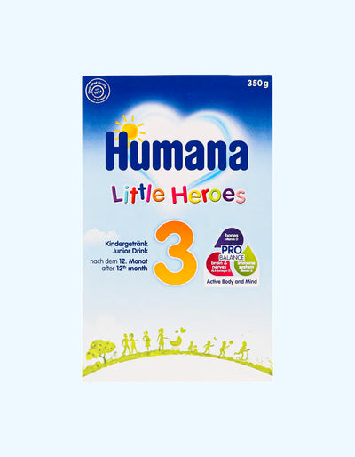 Humana 3 Little Heroes Смесь, молочная, быстрорастворимая, 12+ мес., 350/600/650 г
