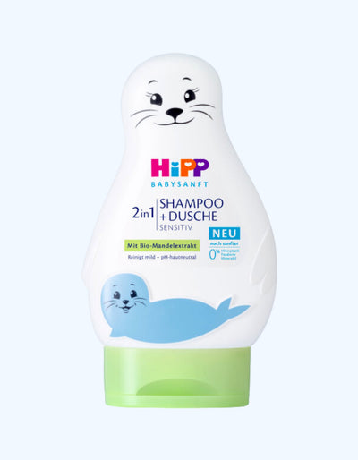 HiPP Babysanft, Bolalar shampuni va hammom uchun jel, 200 ml