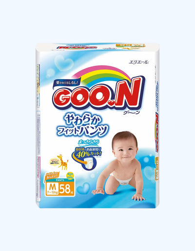 GOON Cheerful Baby Трусики-подгузники, М 7-12 кг, 58 шт