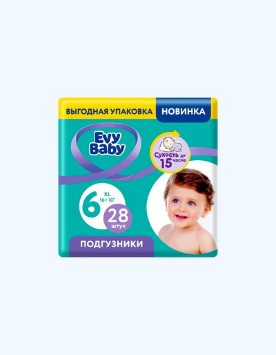 Evy Baby Baby tagliklari № 6 (16+ kg), 28 dona