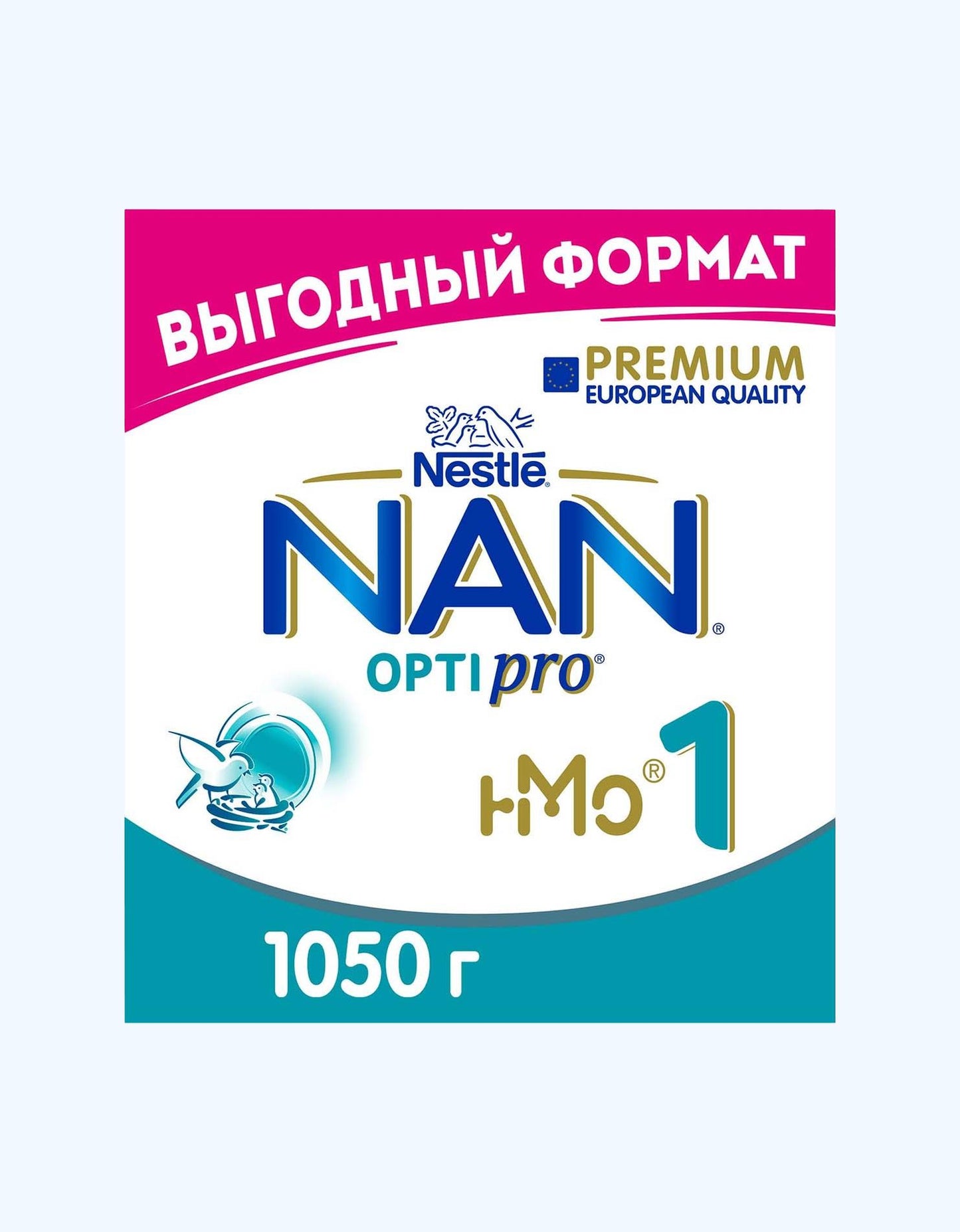 NAN 1 Opti Pro, quruq sut formulasi, tug'ilgandan boshlab, 400/800/1050 g