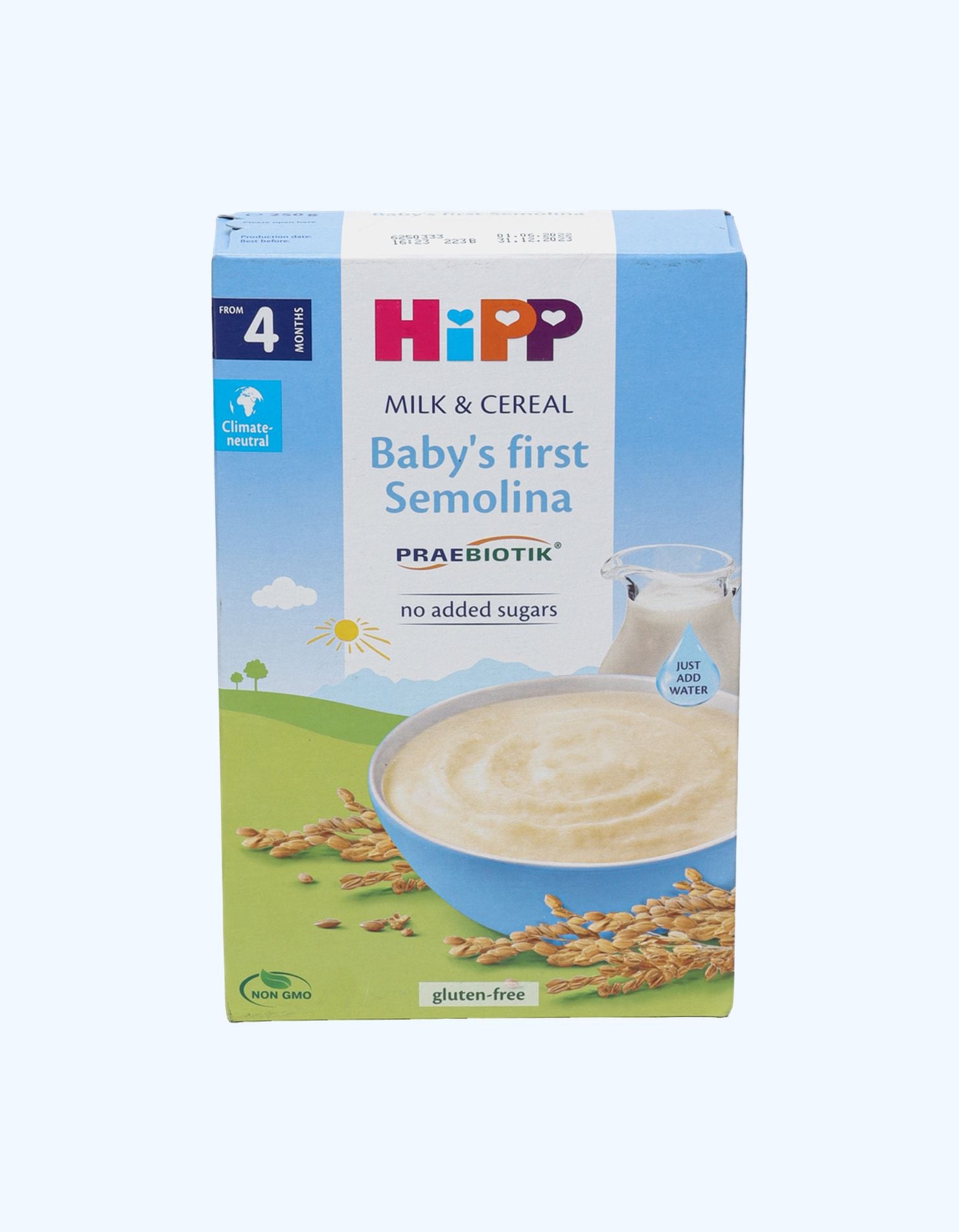 HiPP Milk Каша, молочная, с пробиотиками, 4+ мес., 250 г