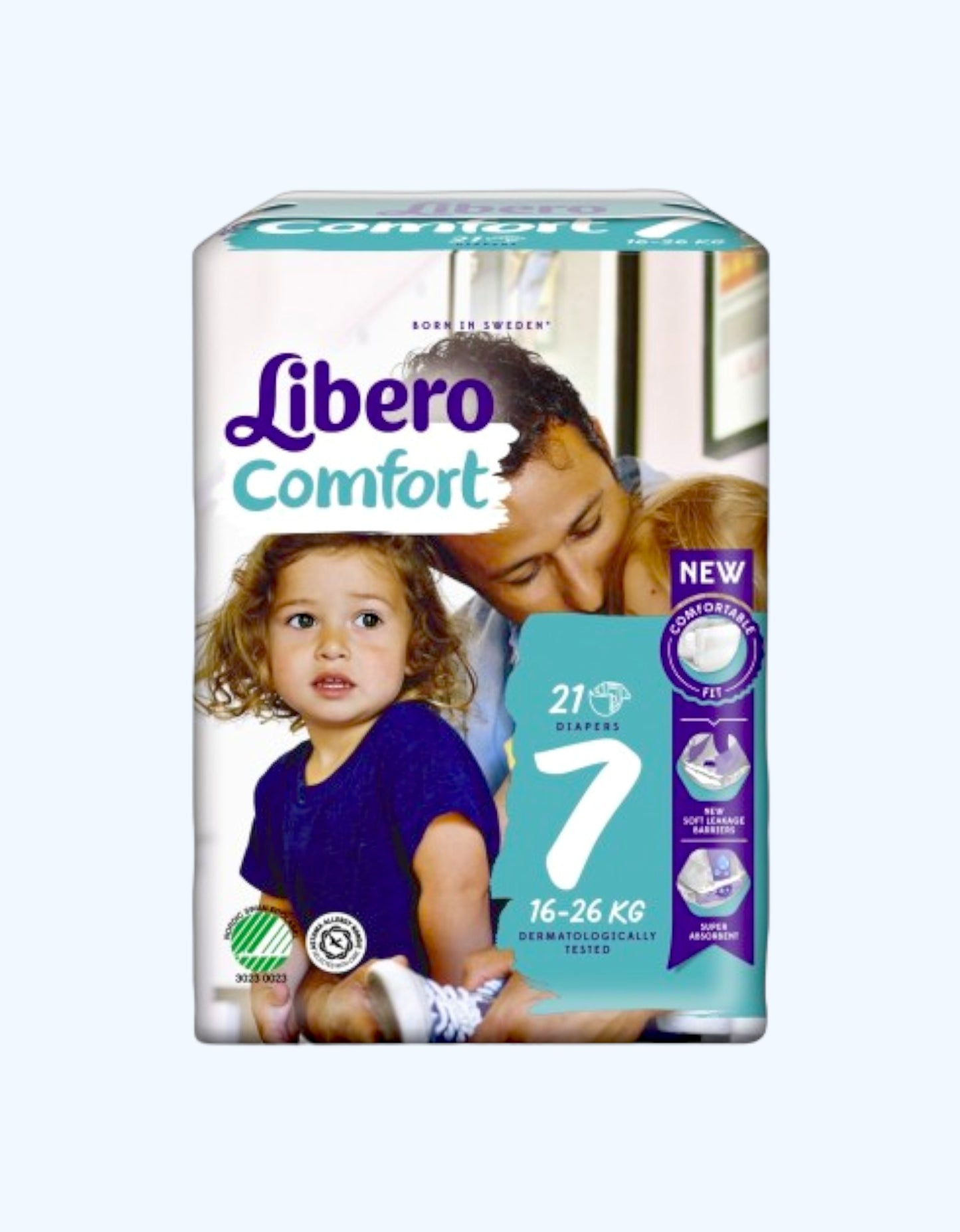 Libero Comfort 7, tagliklar, 16-26 kg, 21/38 dona