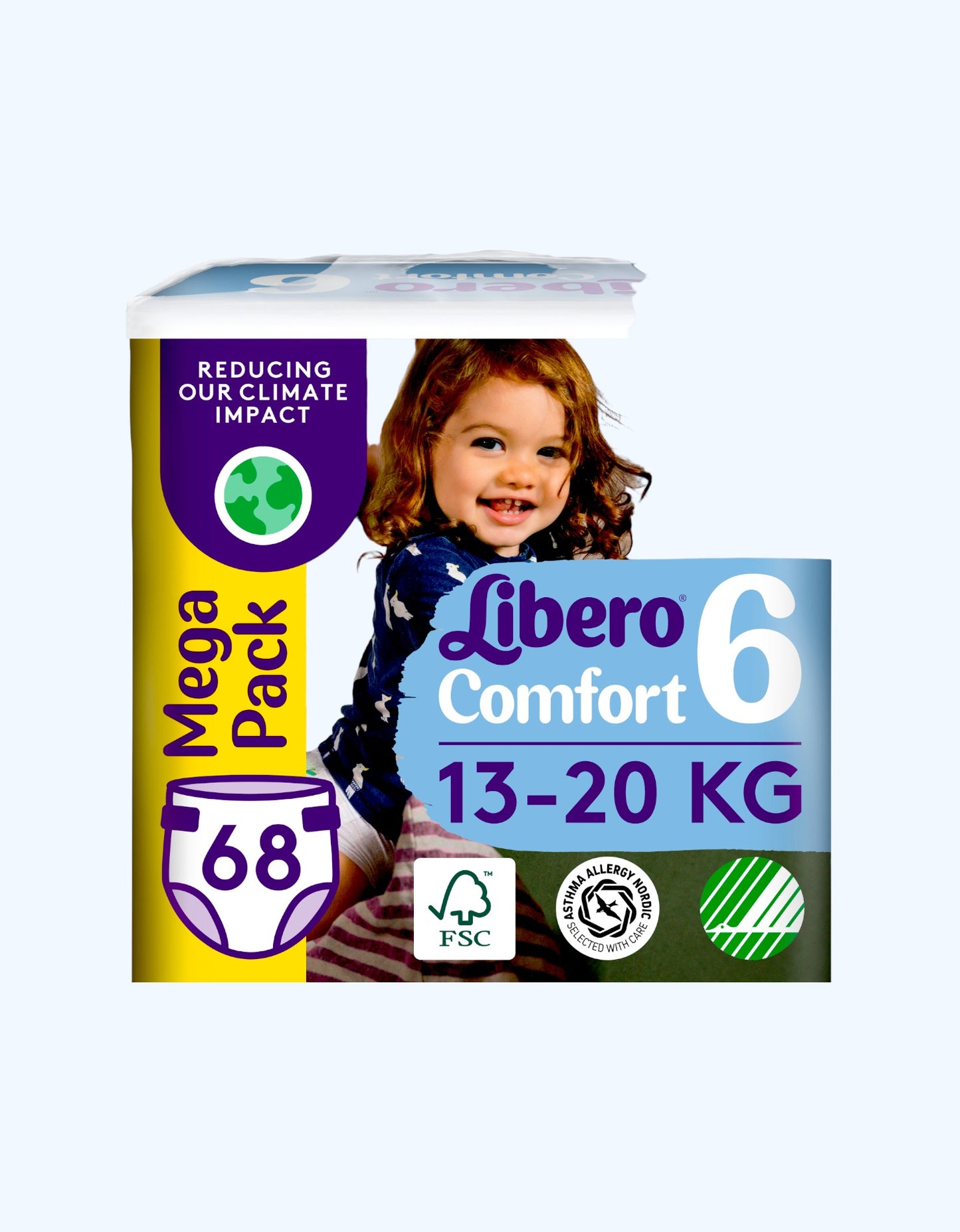 Libero Comfort 6, tagliklar, 13-20 kg, 22/68 dona