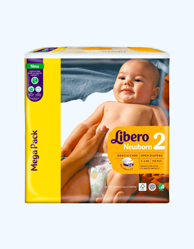 Libero Newborn 2, Подгузники, 3-6 кг, 104 шт