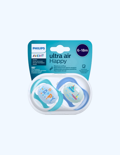 Avent Пустышки серии Ultra Air, 6-18 мес.