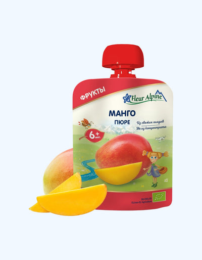 Fleur Alp pyuresi, mango, 6+ oy, 90 g