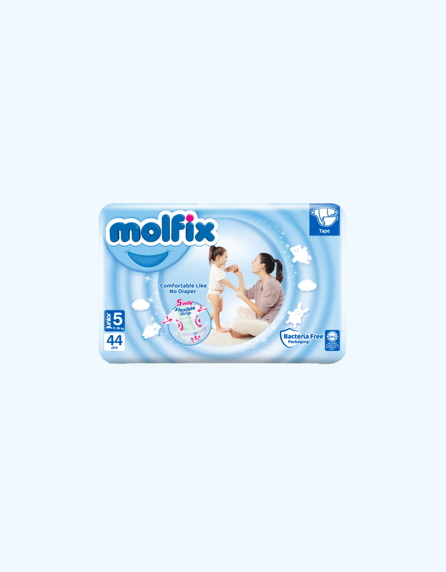 Molfix tagliklari Junior 5, 11-18 kg, 44 dona