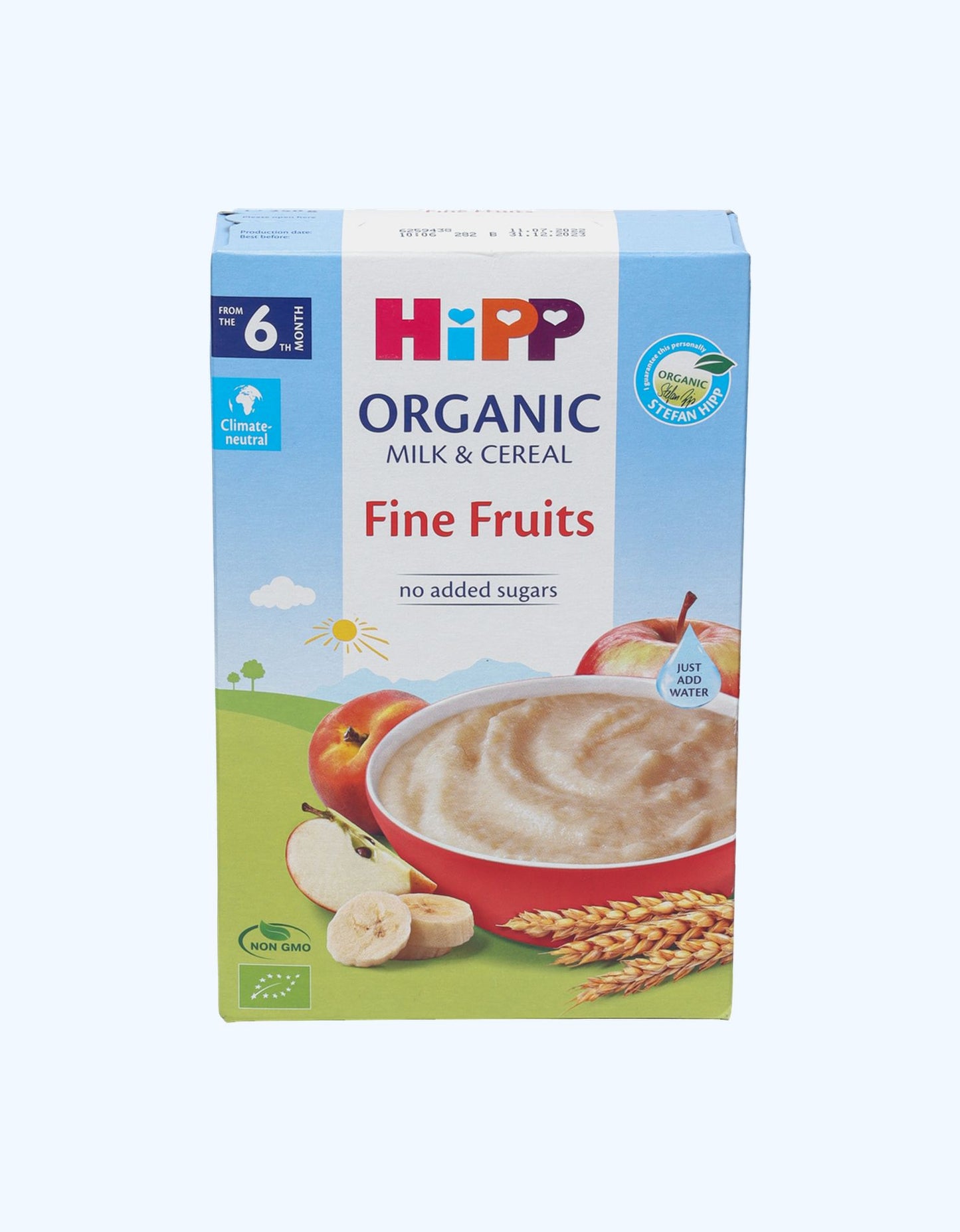 HiPP Milk Каша, нежная, с фруктами, 6+ мес., 250 г