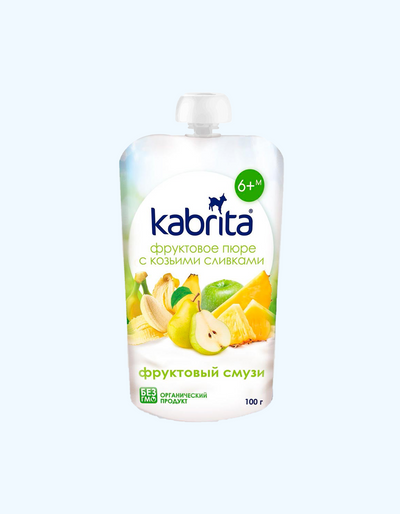 Kabrita Фруктовое пюре, фруктовый смузи, 6+ мес., 100 г