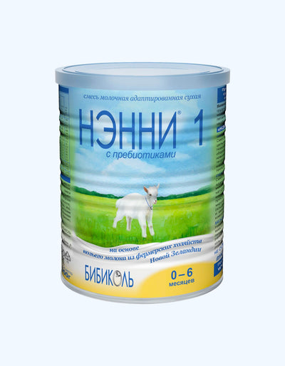 Bibikol enaga 1 Quruq formula, echki suti, prebiyotikli, moslashtirilgan, 0-6 oy, 400/800 g