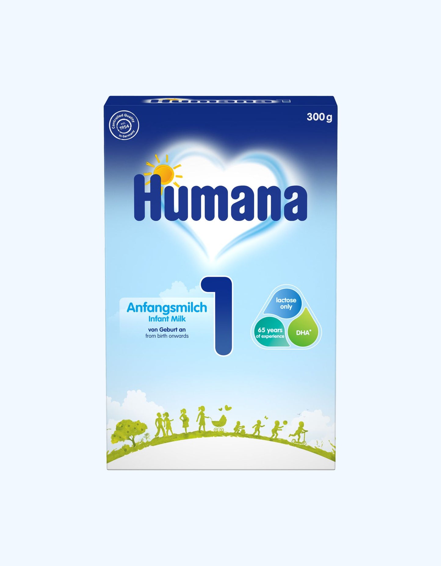 Humana 1 Смесь, молочная, быстрорастворимая, 0-6 мес., 300/600/800 г