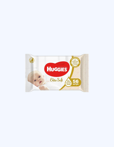 Huggies nam salfetkalari Elite Soft, 56 dona