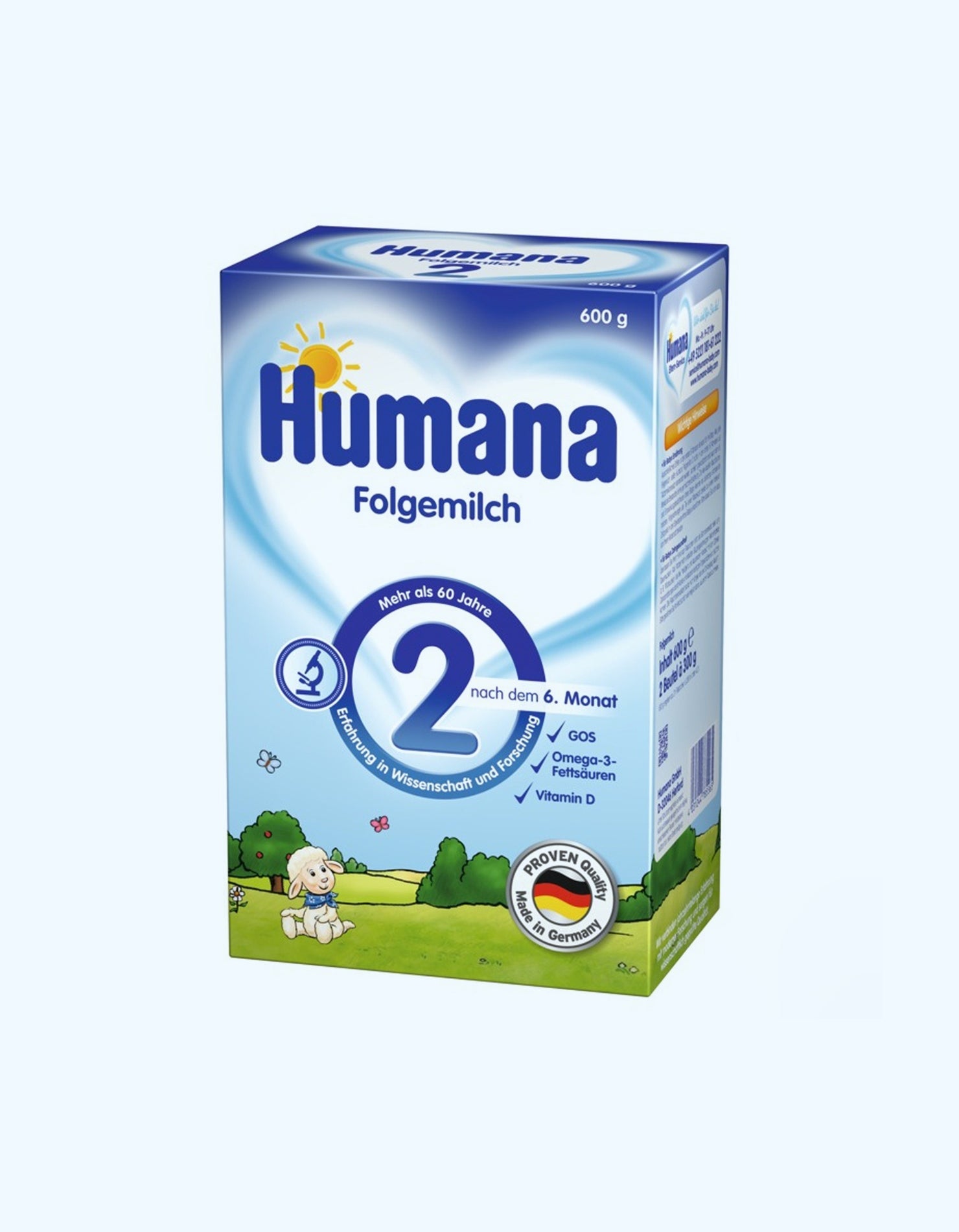 Молочная сухая смесь Humana 2, 800 г купить по низким ценам в  интернет-магазине Uzum (111952)