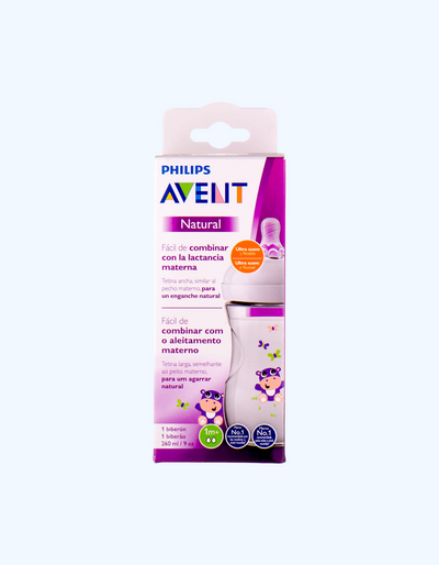 Avent Natural seriyali shisha, 1+ oy, 260 ml