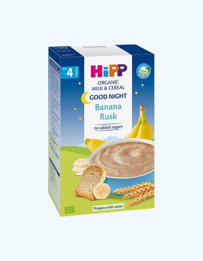 HiPP Good Night Каша, молочная, банан, с сухариками, 4+ мес, 250 г