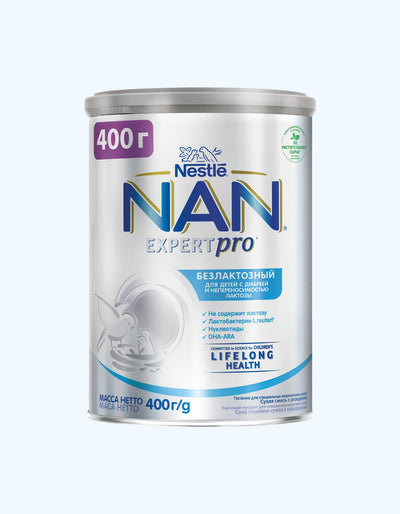 NAN Expert Pro, смесь безлактозная, 0+ мес., 400 г