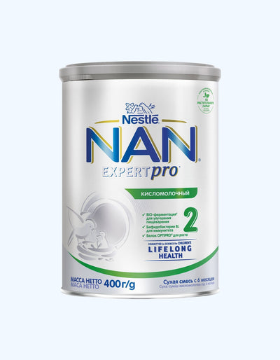 NAN 2 Expert Pro, сухая кисломолочная смесь, 6+ мес., 400 г