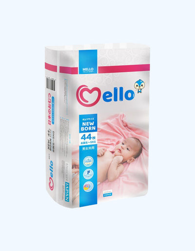 Mello Подгузники для новорожденных, NB, 44 шт