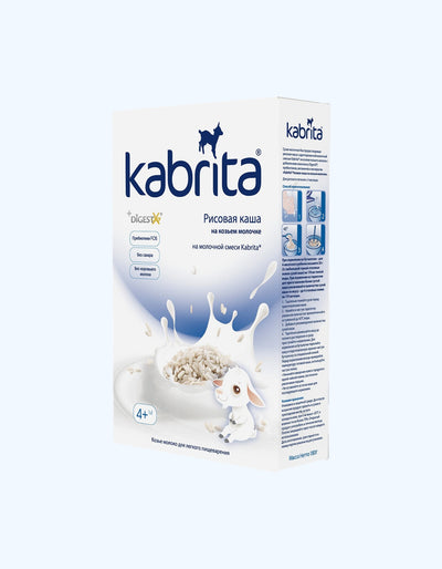 Kabrita Каша, на козьем молоке, рисовая, 4+ мес., 180 г
