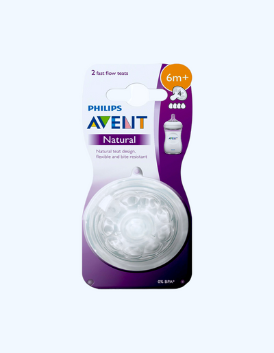 Qalin suyuqliklar uchun Avent Soother Natural, 6+ oy.