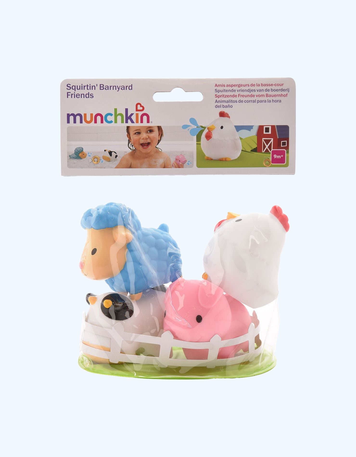 Munchkin Farm Игрушка для ванны, деревенские зверюшки, 4 шт