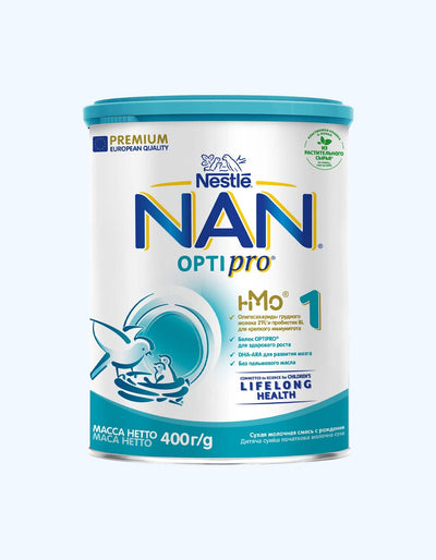 NAN 1 Opti Pro, сухая молочная смесь, с рождения, 400/800/1050 г