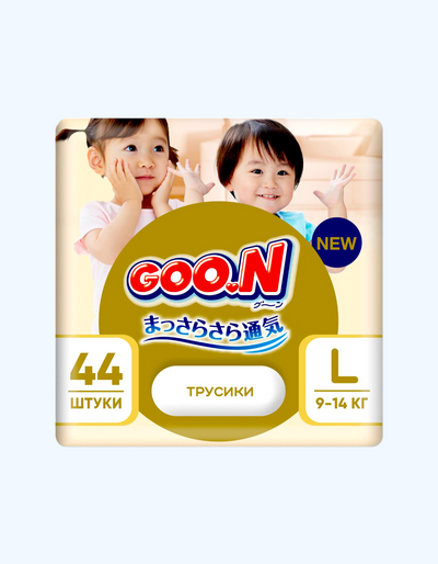 GOON Premium Soft Трусики-подгузники, L, 9-14 кг, 44 шт