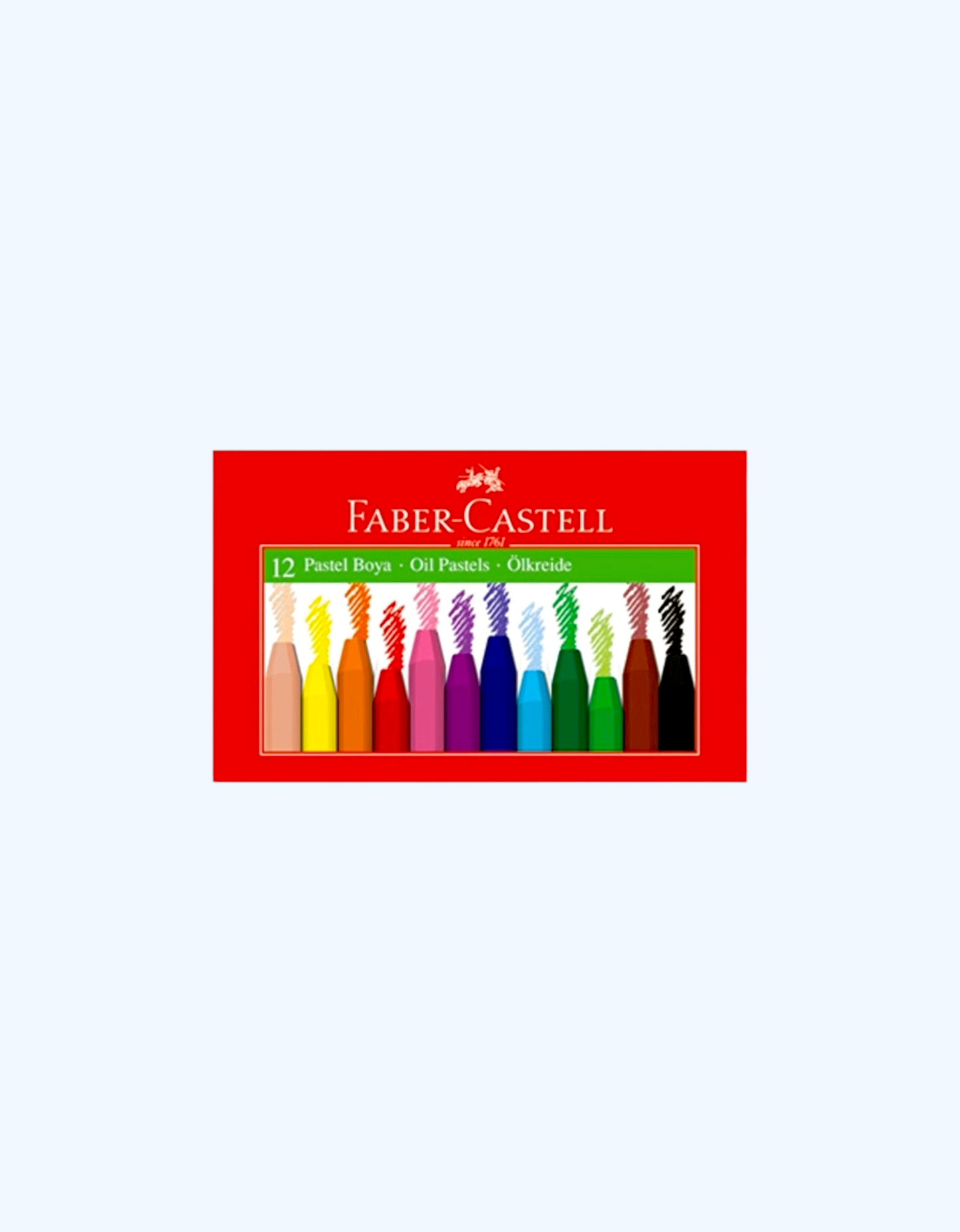 Faber Castell Wax rangli qalamlar, 12 ta rang