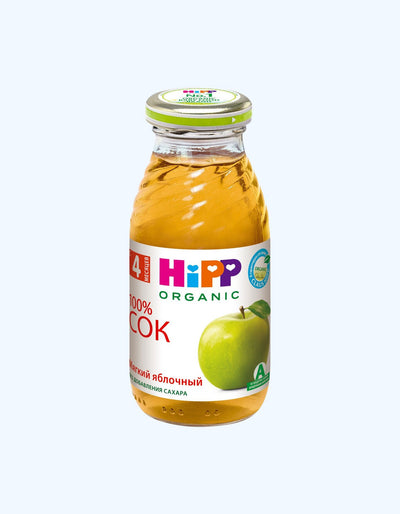 HiPP Натуральный сок, яблоко, 4+ мес., 200 мл