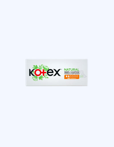 Kotex Ежедневные прокладки Natural нормал, 2 капли, 40 шт