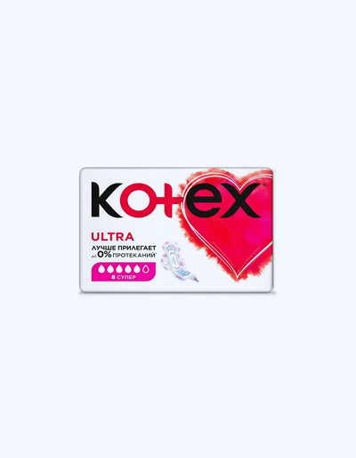 Kotex Прокладки Ultra Супер, 5 капель, 8 шт