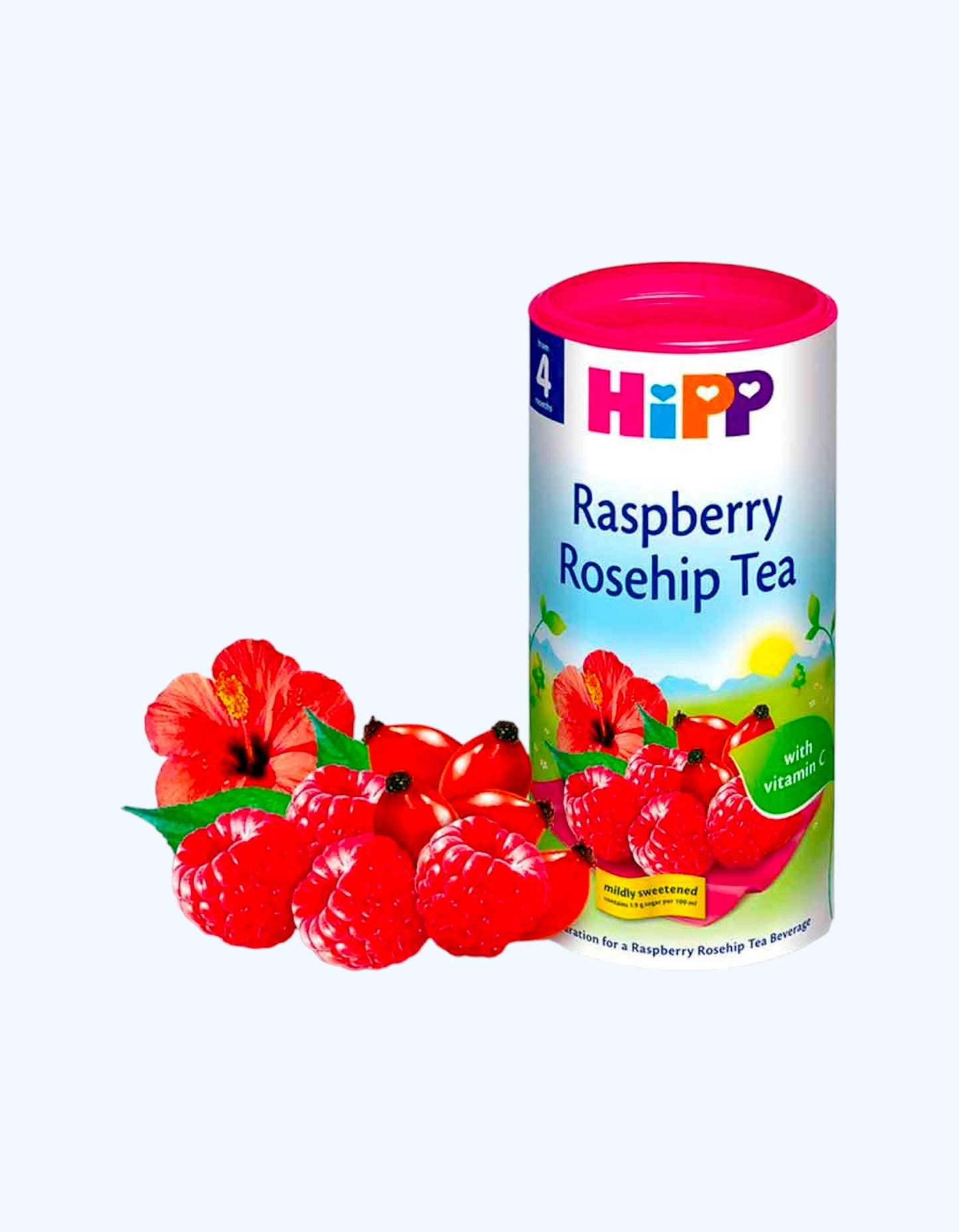 HiPP Чай органический, малина-шиповник, 4+ мес., 200 г